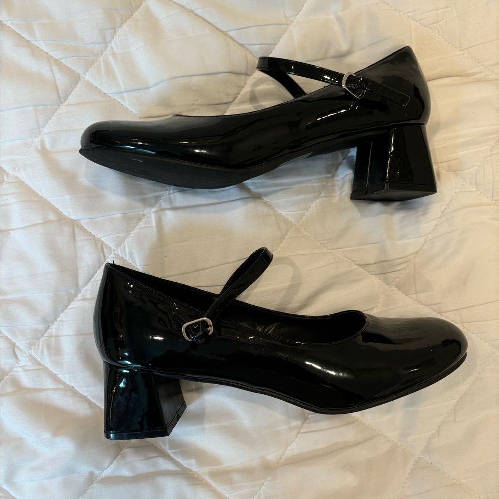 mary jane chunky heel